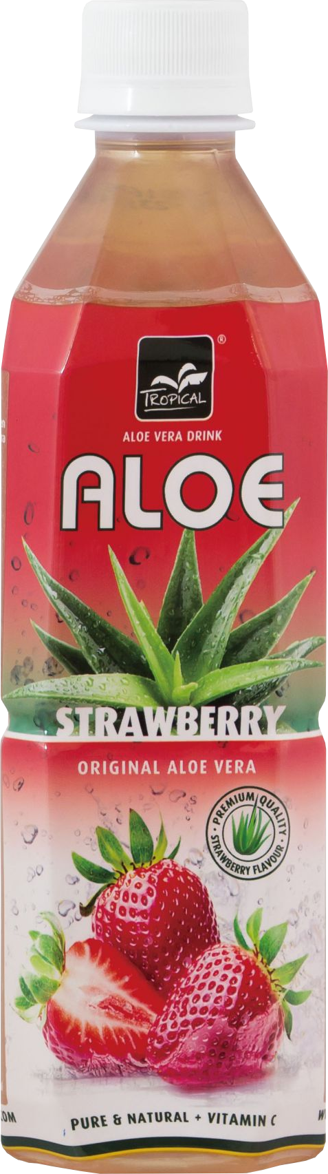 Aloe vera Tropical napitak s okusom jagode 500ml Aloe vera Tropical napitak s okusom jagode 500 ml